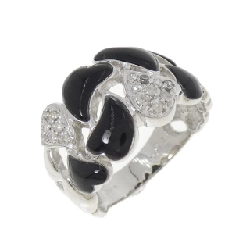 Nhẫn Onyx Hình Trái Tim K18WG - Hàng hiệu Chính Hãng