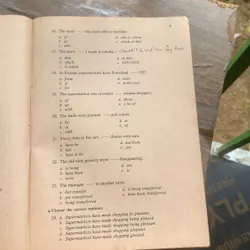 Bài thi trắc nghiệm Anh văn 12AB, Sinh ngữ 1 735440