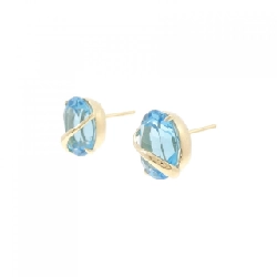 K18YG Blue Topaz Bông tai - Hàng hiệu Chính hãng 870873