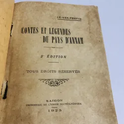 CONTES ET LÉGENDES DU PAYS D’ANNAM (Lê Văn Phát) 1925 752731