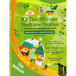 (TẶNG BOOKMARK) 10 phút đọc truyện trước giờ đi ngủ (song ngữ) - Truyện phiêu lưu - Usborne - 2024, Thiếu nhi, Văn học nước ngoài