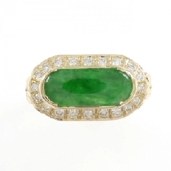 Nhẫn Ngọc Bích K18YG - Hàng hiệu Chính hãng 851895