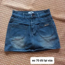 Pass chân váy jean