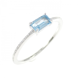 K10WG Nhẫn Topaz Xanh - Hàng hiệu Chính hãng