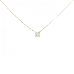 K18YG Solitaire Dây chuyền kim cương 0.18CT - Hàng hiệu Chính hãng