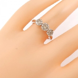 Nhẫn kim cương hoa K18WG 0.56CT 670329