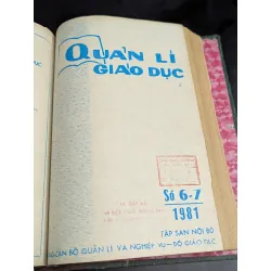 Tập san quản lý giáo dục - năm 1980 ( từ số 1 đến số 10 , có 1 số đôi ) 590923