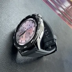 Đồng hồ thông minh thể thao nam nữ màn hình tròn dây cao su đen 600040