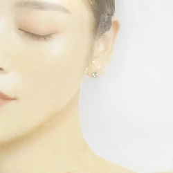 K18WG Ngọc lục bảo xanh Bông tai - Hàng hiệu Chính hãng 869000