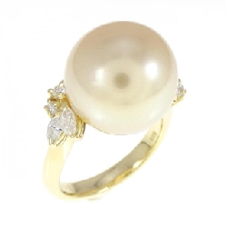 Nhẫn ngọc trai trắng K18YG 12.6mm