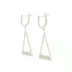 K18WG Bông tai kim cương 0.37CT - Hàng hiệu Chính hãng 866665