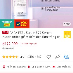 Serum giảm đốm đen làm trắng da 10216