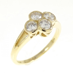 Nhẫn kim cương 750YG 0.52CT