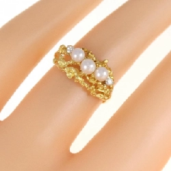 Nhẫn ngọc trai Akoya K18YG 672626