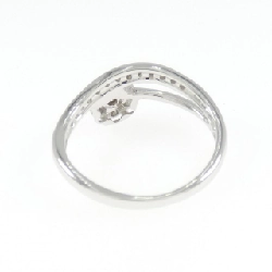 Nhẫn kim cương hoa K18WG 0.30CT - Hàng hiệu Authentic 854071