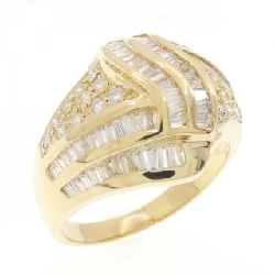 Nhẫn kim cương K18YG 1.14CT