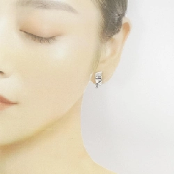 K18WG Bông tai/Khuyên tai Kim cương 0.20CT - Hàng hiệu Chính hãng 871884