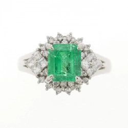 Nhẫn Emerald PT900 0.89CT - Hàng hiệu Chính hãng 851516