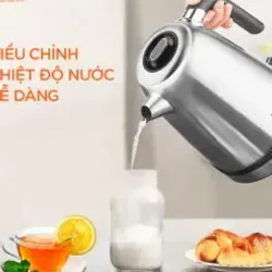 🌟 Ấm siêu tốc UNIE UEK1761S – Chất liệu inox 304 bền bỉ, nấu nước chuẩn ngon, sạch sẽ! 716126