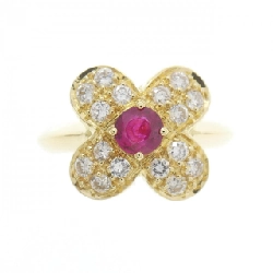 Nhẫn Ruby Hoa K18YG 0.39CT - Hàng hiệu Chính hãng 847184