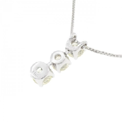 K18WG Ba viên kim cương dây chuyền 1.03CT - Hàng hiệu Authentic 862732