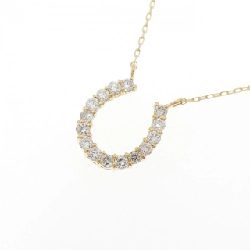 Dây chuyền kim cương hình móng ngựa K18YG 0.20CT - Hàng hiệu Chính hãng 860028