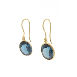 Bông tai Blue Topaz 18KYG - Hàng hiệu Chính hãng 877203