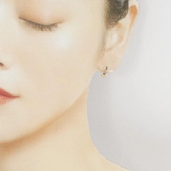 K18YG Bông tai hình trái tim Sapphire - Hàng hiệu Chính hãng 865180