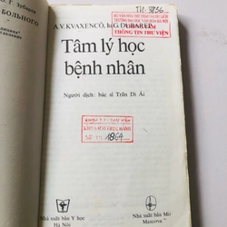 TÂM LÝ HỌC BỆNH NHÂN - 186 trang, nxb: Max Cơ Va 1986 335959