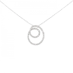 K18WG Dây chuyền kim cương 0.28CT - Hàng hiệu Chính hãng