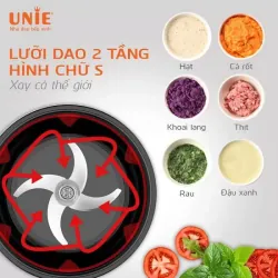 Máy xay thịt UNIE UE-228 – Xay nhuyễn thịt, cá, rau củ nhanh chóng 928980