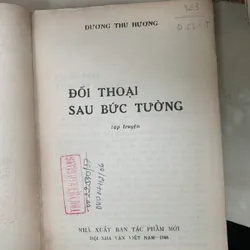 ĐỐI THOẠI SAU BỨC TƯỜNG - DƯƠNG THU HƯƠNG 621871