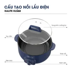 Nồi lẩu KALITE KL568 đa năng dung tích 6L 577567