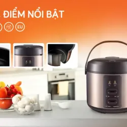Nồi cơm điện UNIE UE-626 dung tích 1.8L, công suất 700W, lòng nồi chống dính 5 lớp 928155