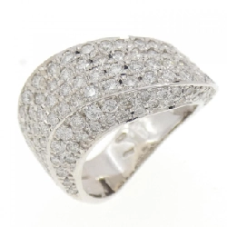 Nhẫn kim cương Pavé K18WG 2.50CT - Hàng hiệu Chính hãng