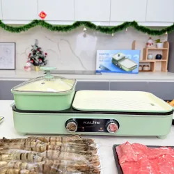 Kalite KLG333 – Bếp lẩu nướng 2in1 tiện lợi cho mọi gia đình