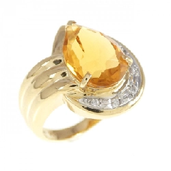 Nhẫn Citrine K18YG/PT900