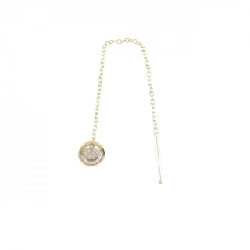 Bông tai kim cương K18YG 0.31CT một bên - Hàng hiệu Authentic 871865