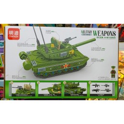 Đồ Chơi Lắp Ráp Mô Hình Xe Tăng H005 Military Weapons Tank 149663