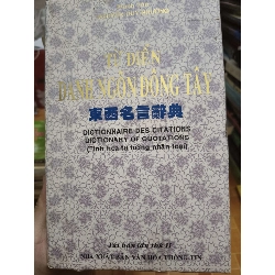 (TẶNG BOOKMARK) Từ điển danh ngôn đông tây - 1996 - 591 trang Từ điển RBK2702