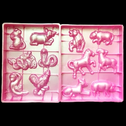 Bộ khuôn 12 con giáp làm bánh, rau câu, socola – Mã số 1013 335988