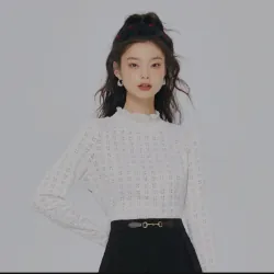 Semir Áo Thun Dài Tay Áo Chui Đầu Ren Thiết Kế Cho Nữ Áo Thun Dệt Kim 791327