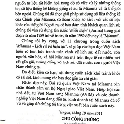 MIANMA * LỊCH SỬ VÀ HIỆN TẠI - Đại sứ  tại CHLB Mianma CHU CÔNG PHÙNG ( Chủ biên) 1066121