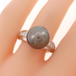 Tasaki Nhẫn Ngọc Trai Đen 10.6mm - Hàng hiệu Chính hãng 835617