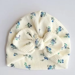 Mũ Turban cho bé siêu xinh, chất cotton Waffle Hàn, cho bé từ 4-12kg. 