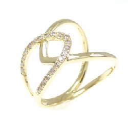 Nhẫn kim cương K18YG 0.10CT - Hàng hiệu Chính hãng