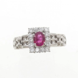 Nhẫn ruby PT900 0.41CT 666986