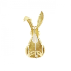 K18YG/PT900 Bông tai hình thỏ kim cương 0.35CT - Hàng hiệu Authentic 872598