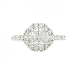 Nhẫn kim cương K18WG 0.910CT 670148