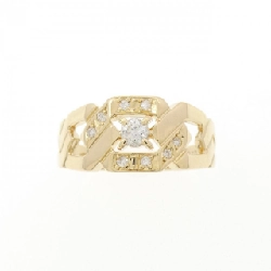 Nhẫn kim cương K18YG 0.10CT - Hàng hiệu Chính hãng 848019